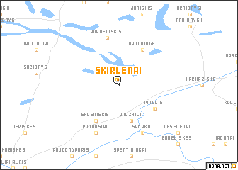 map of Skirlėnai