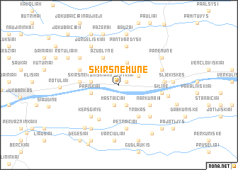 map of Skirsnemunė