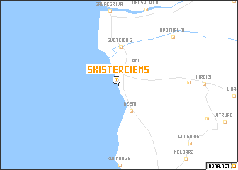 map of Šķīsterciems