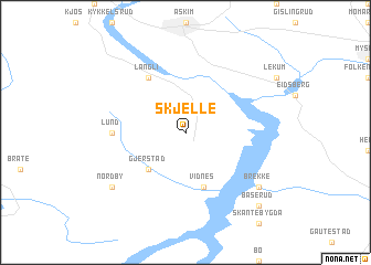 map of Skjelle