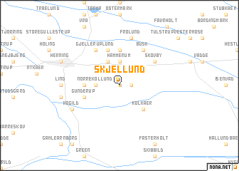 map of Skjellund