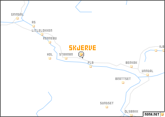 map of Skjerve