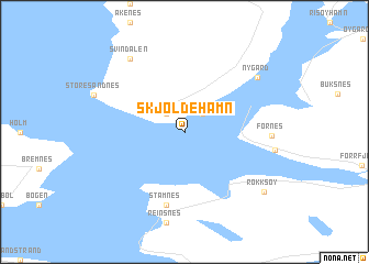 map of Skjoldehamn