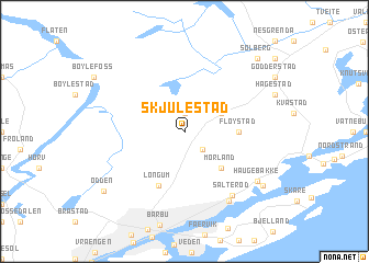 map of Skjulestad