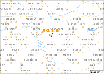 map of Sklárna