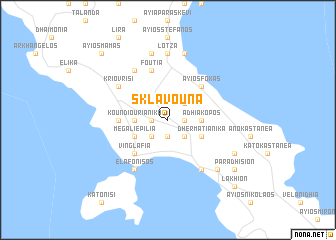 map of Sklavoúna