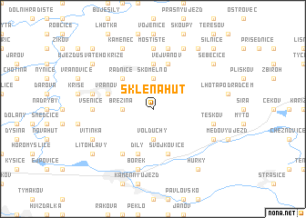 map of Sklená Hutʼ