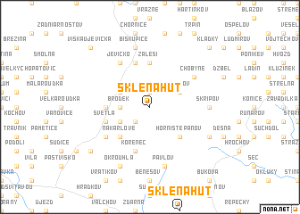 map of Sklená Hutʼ