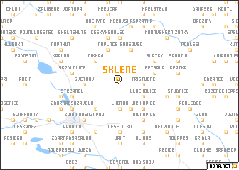 map of Sklené