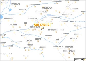 map of Sklizavac