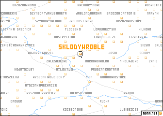 map of Skłody Wróble