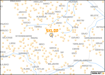 map of Sklop