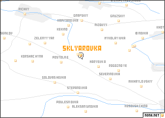 map of Sklyarovka