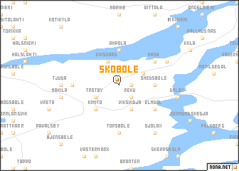 map of Skoböle