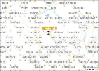 map of Skočice