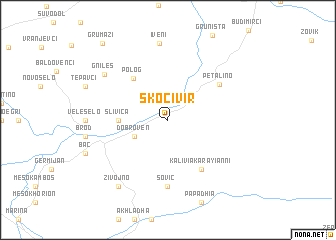 map of Skočivir