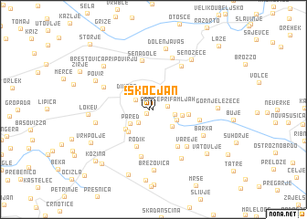 map of Škocjan