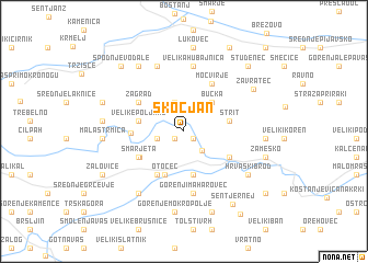 map of Škocjan