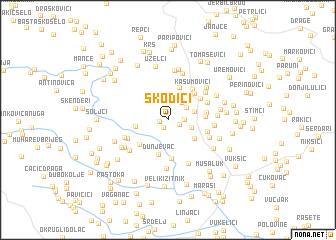 map of Škodići