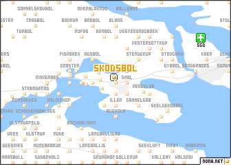 map of Skodsbøl