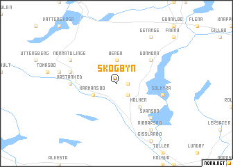 map of Skogbyn