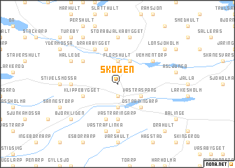 map of Skogen