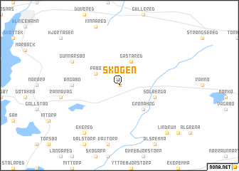 map of Skogen