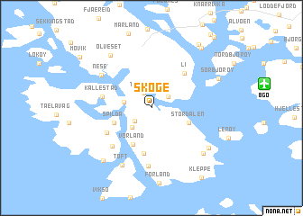 map of Skoge