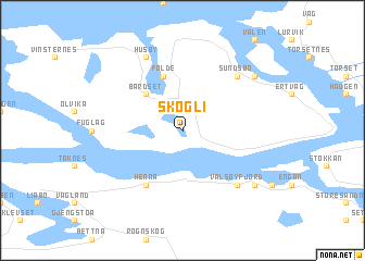 map of Skogli