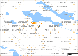 map of Skogsäng