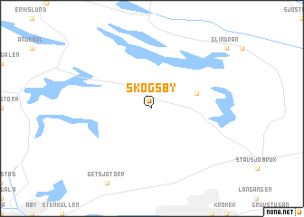 map of Skogsby