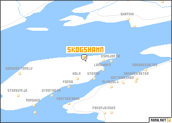 map of Skogshamn