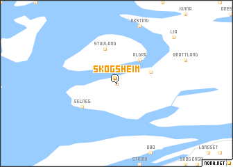 map of Skogsheim