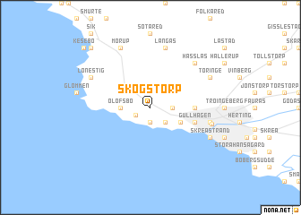 map of Skogstorp