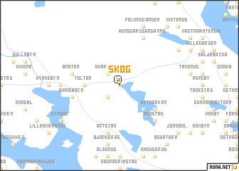 map of Skog