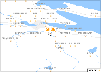 map of Skog