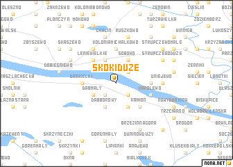 map of Skoki Duże