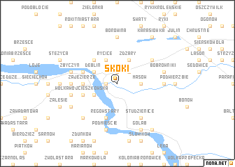 map of Skoki