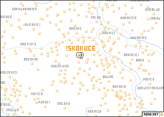 map of Skokuće