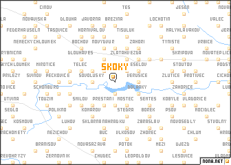 map of Skoky