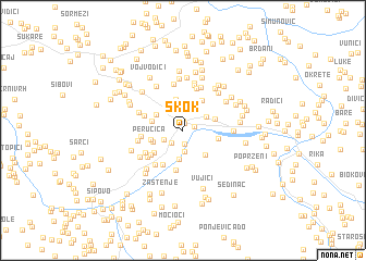 map of Skok