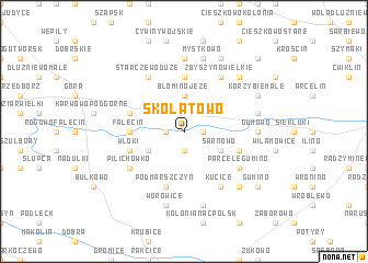 map of Skołatowo