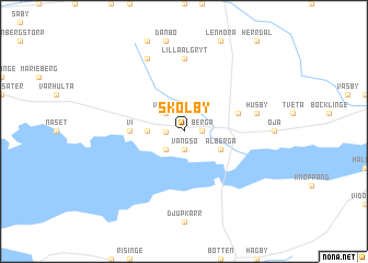 map of Skölby