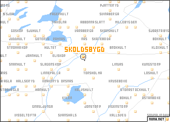 map of Sköldsbygd