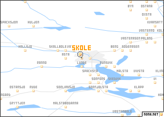 map of Sköle