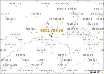 map of Skołyszyn