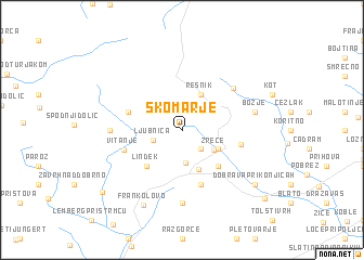 map of Skomarje