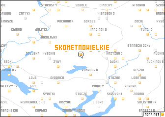 map of Skomętno Wielkie