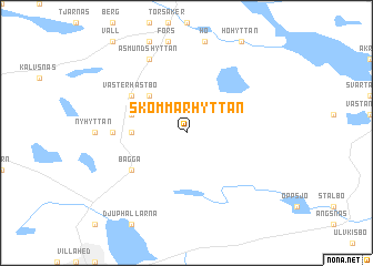 map of Skommarhyttan