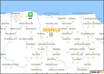 map of Skópela